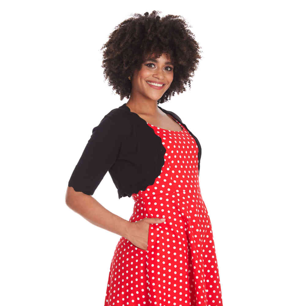 Banned - Jenny Schulterjacke/bolero - Schwarz